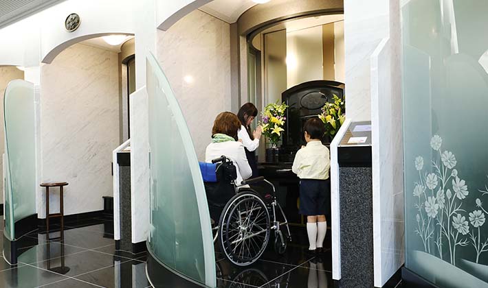 自動搬送式納骨堂のお参りの仕方